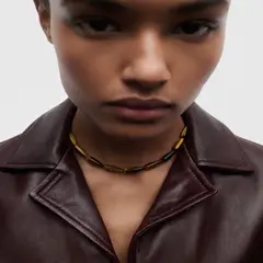 PDPAOLA - Collar Tiger Eye Drop