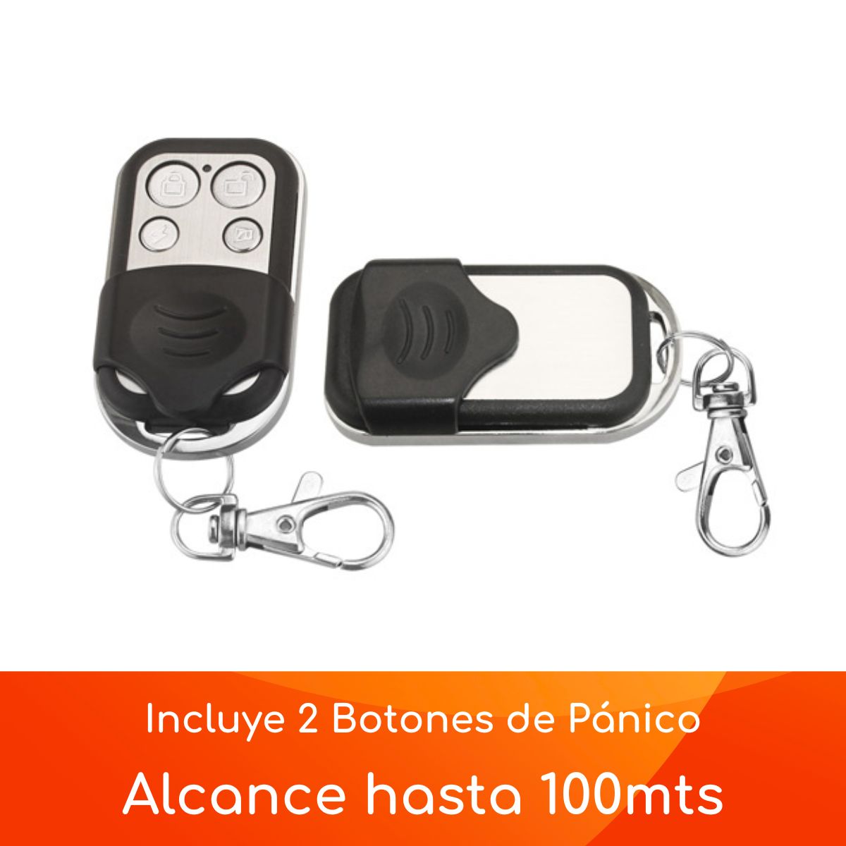D MOTICA - Sirena Alarma Comunitaria Wifi Con Batería + 2 Botón De Pánico