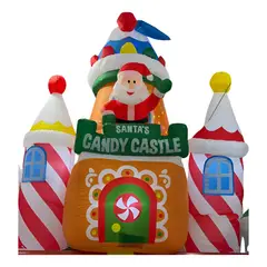 GENERICO - INFLABLE NAVIDEÑO CASTILLO DE CARAMELO 240CM