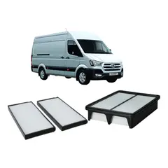 GENERICO - Kit De Filtros Aire Y Polen Hyundai Solati H 350 2018-2024