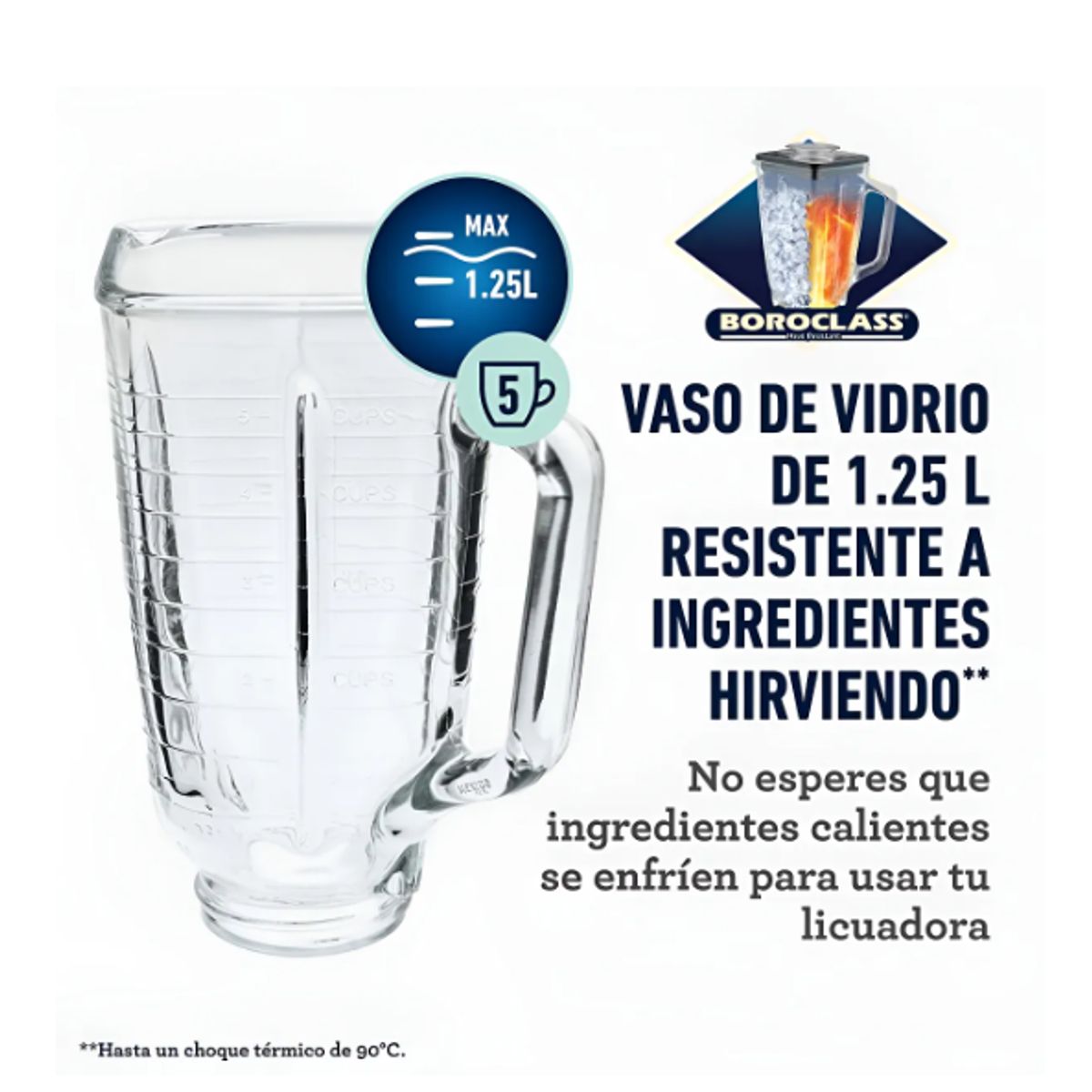 OSTER - Licuadora Clásica Oster® Cromo Con Perilla Ergonómica De 3 V