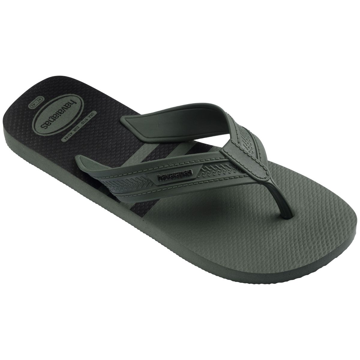 HAVAIANAS - Sandalia Hombre City Basic Verde Oliva Negro Havaianas
