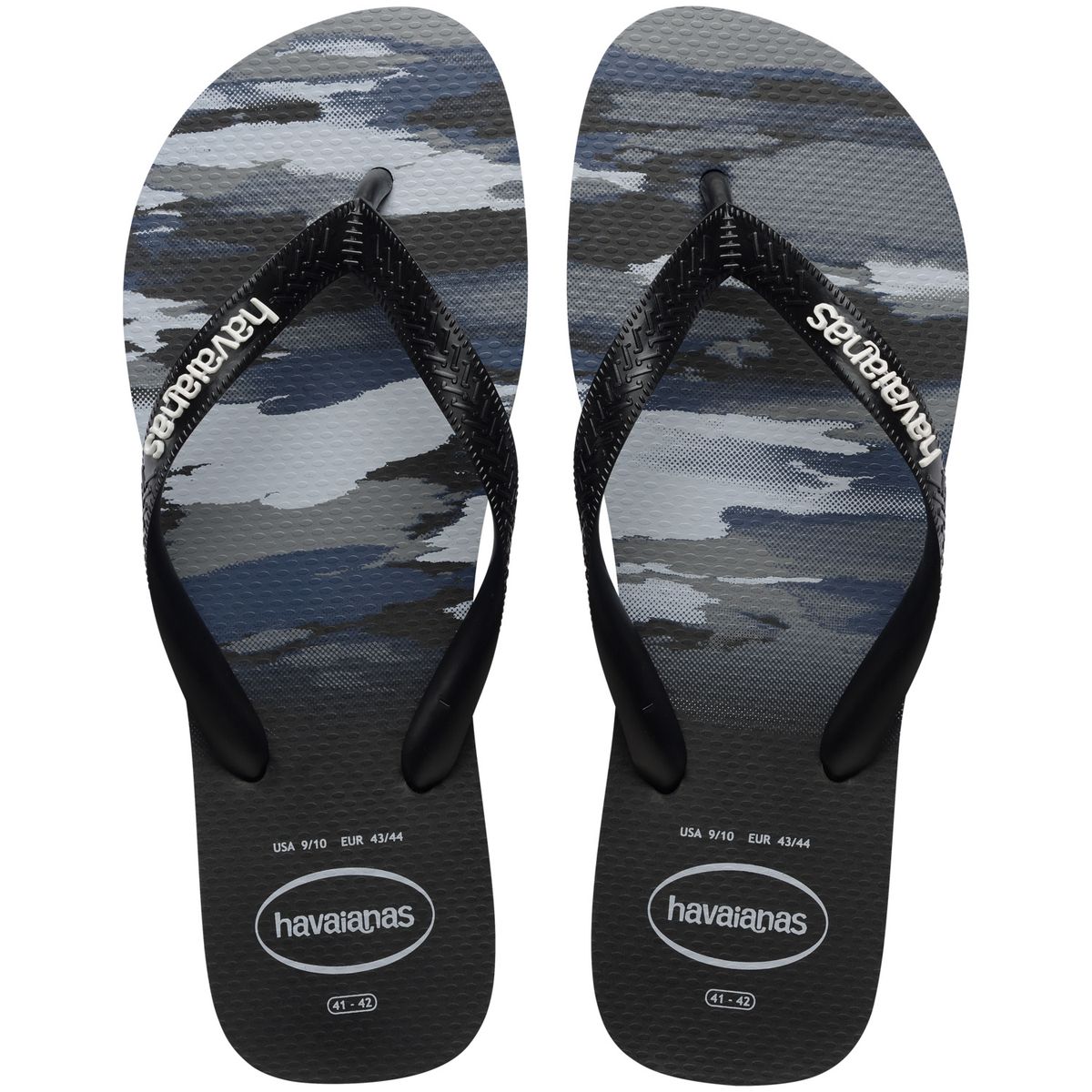 HAVAIANAS - Sandalia Hombre Top Camu Negro Havaianas