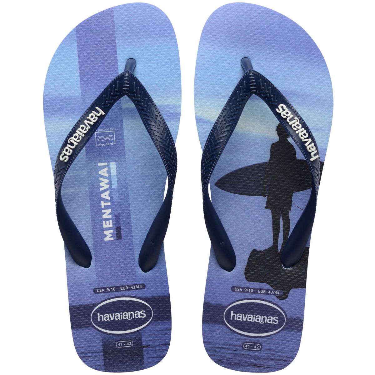 HAVAIANAS - Sandalia Hombre Top Surfer I Fc Azul Lavanda Havaianas
