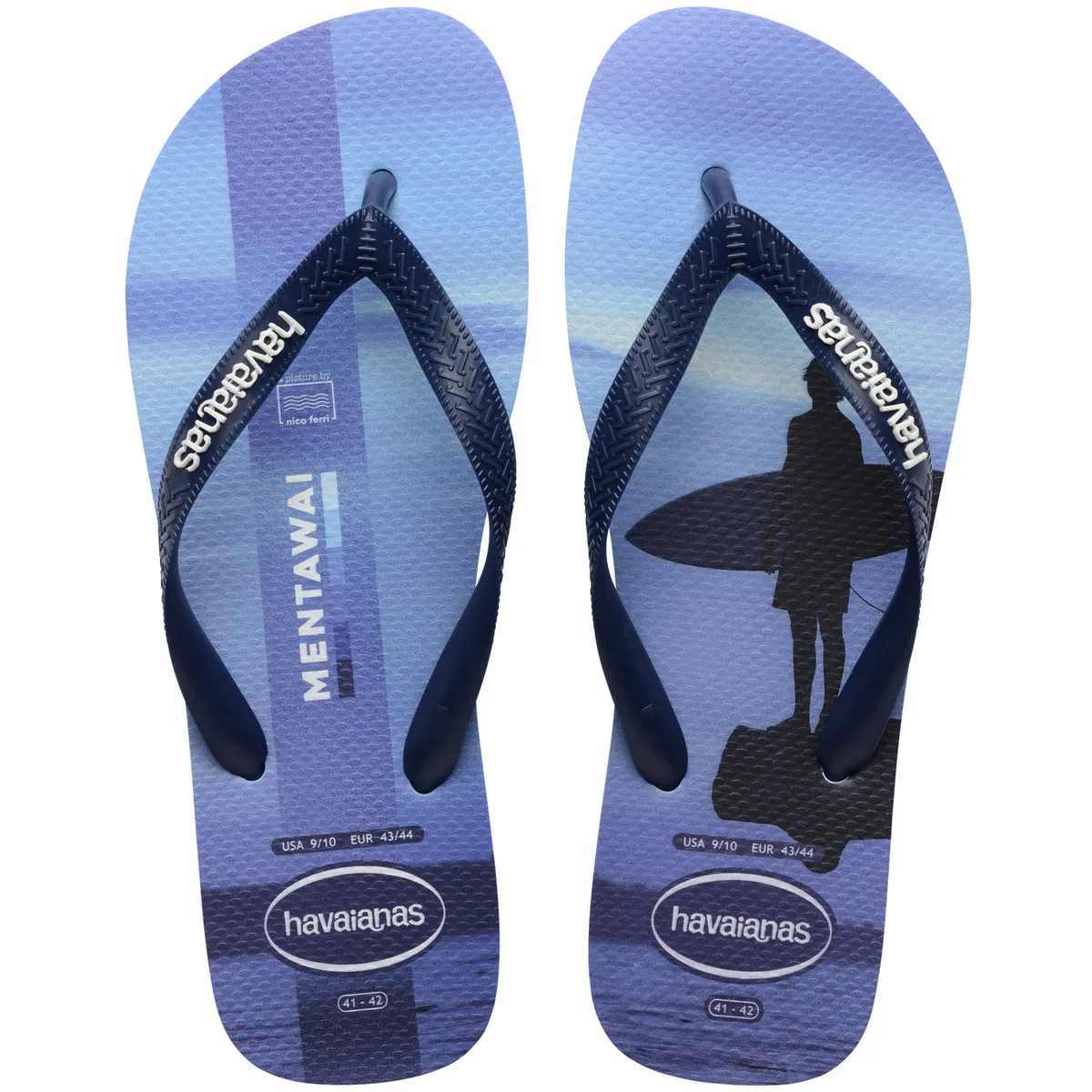 HAVAIANAS - Sandalia Hombre Top Surfer I Fc Azul Lavanda Havaianas