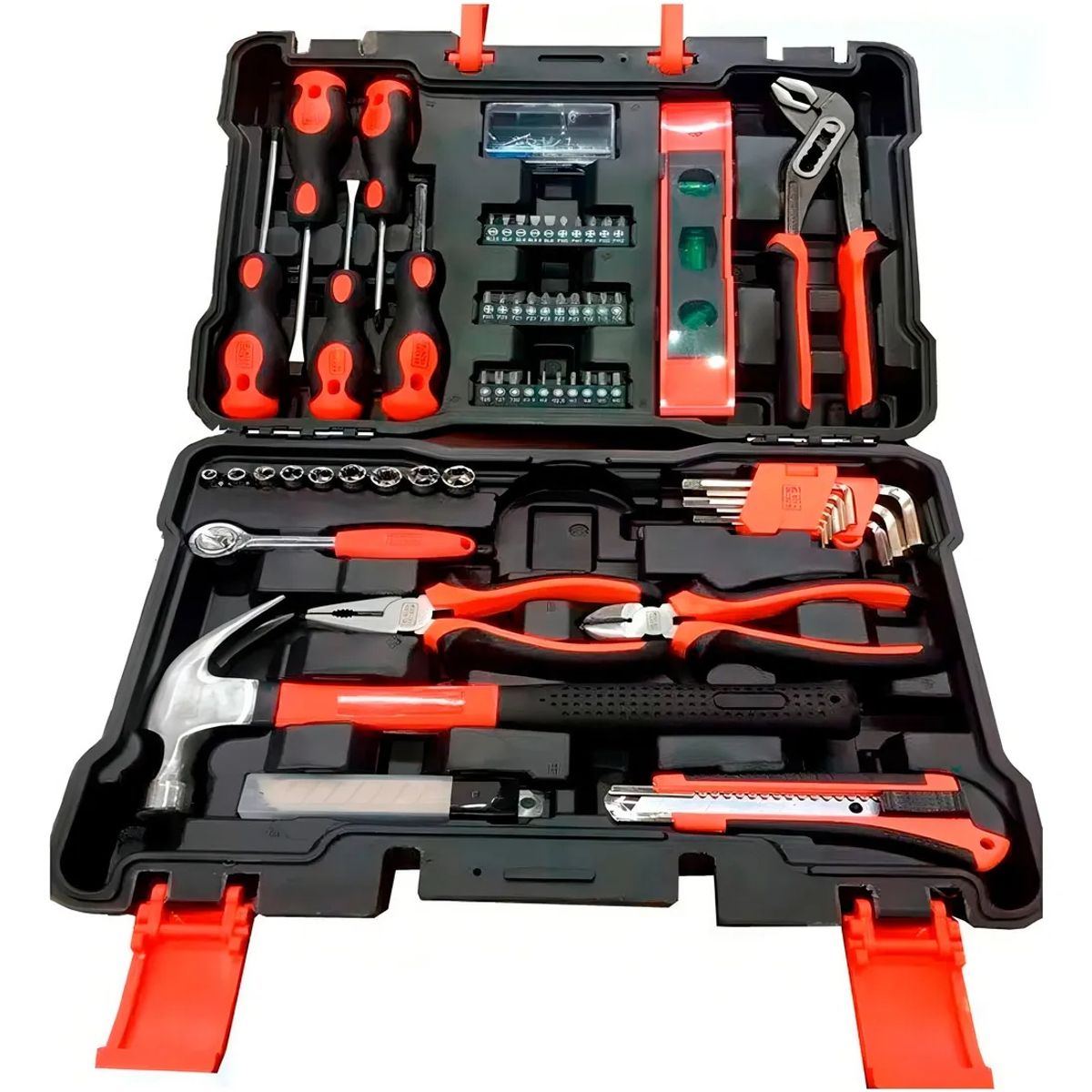 BLACK+DECKER - Set 153 Piezas Herramientas Manuales Black+Decker BMT153C-LA Color Negro