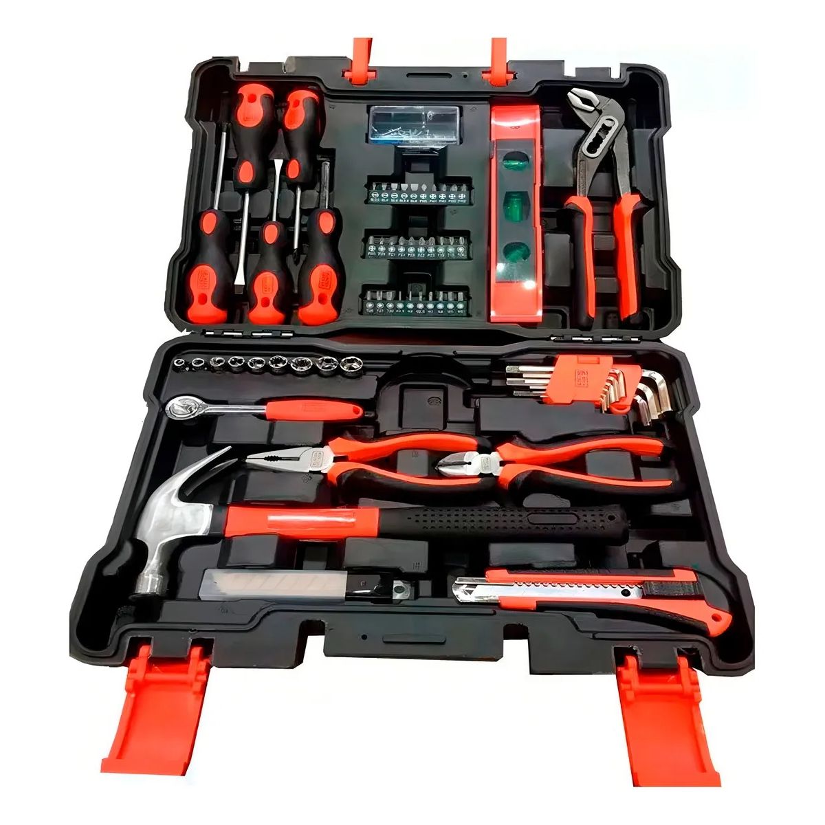 BLACK+DECKER - Set 153 Piezas Herramientas Manuales Black+Decker BMT153C-LA Color Negro