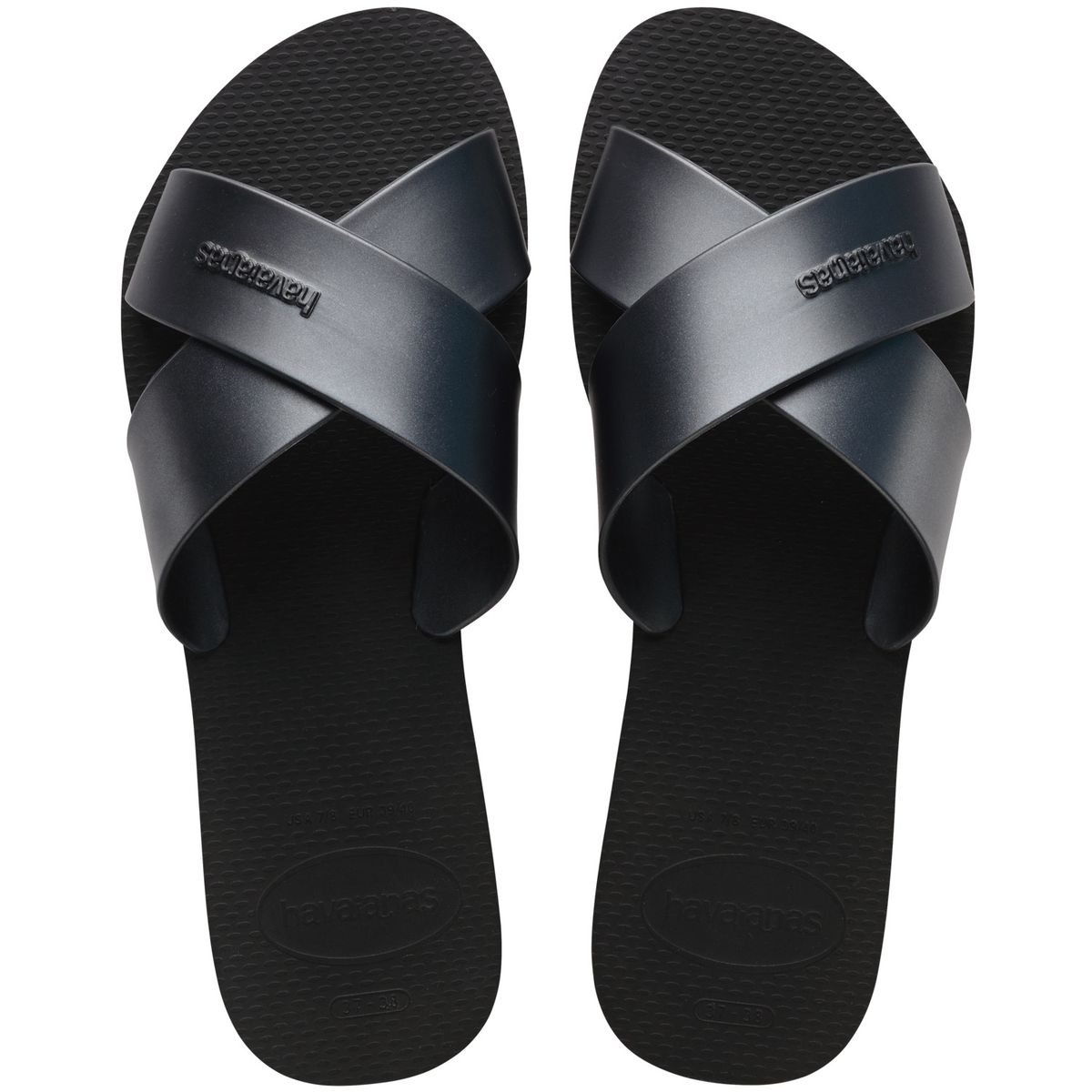 HAVAIANAS - Sandalia Mujer Aqua Metallic Negro Havaianas
