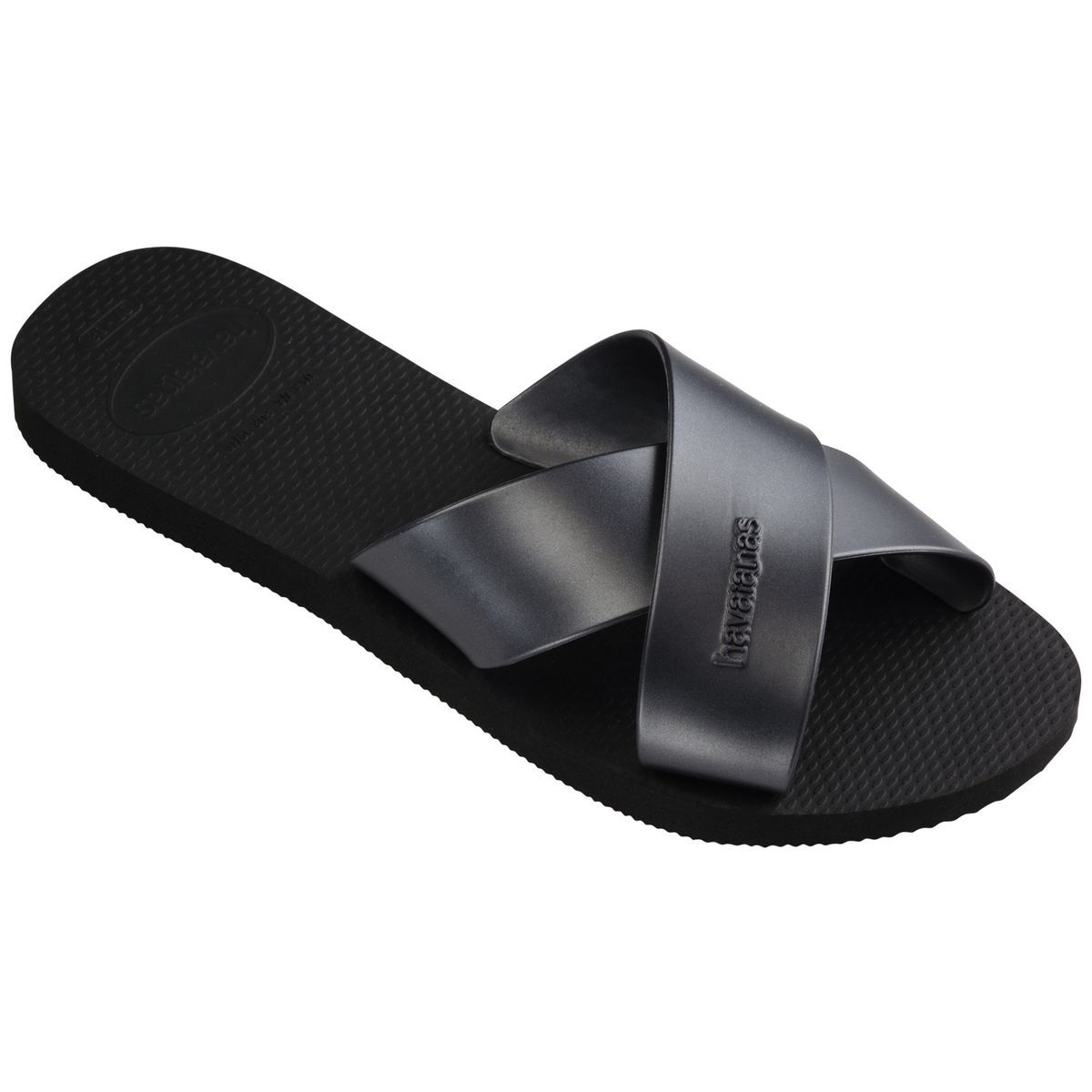 HAVAIANAS - Sandalia Mujer Aqua Metallic Negro Havaianas