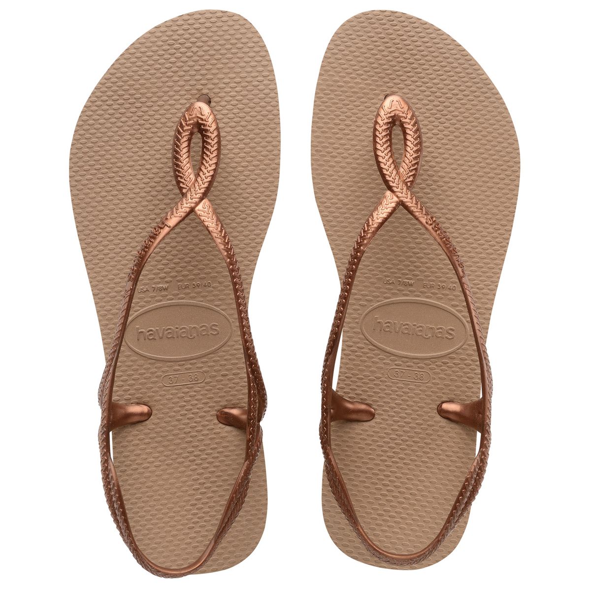 HAVAIANAS - Sandalia Mujer Luna Dorado Rose Havaianas