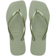HAVAIANAS - Sandalia Mujer Slim Square Verde Humo