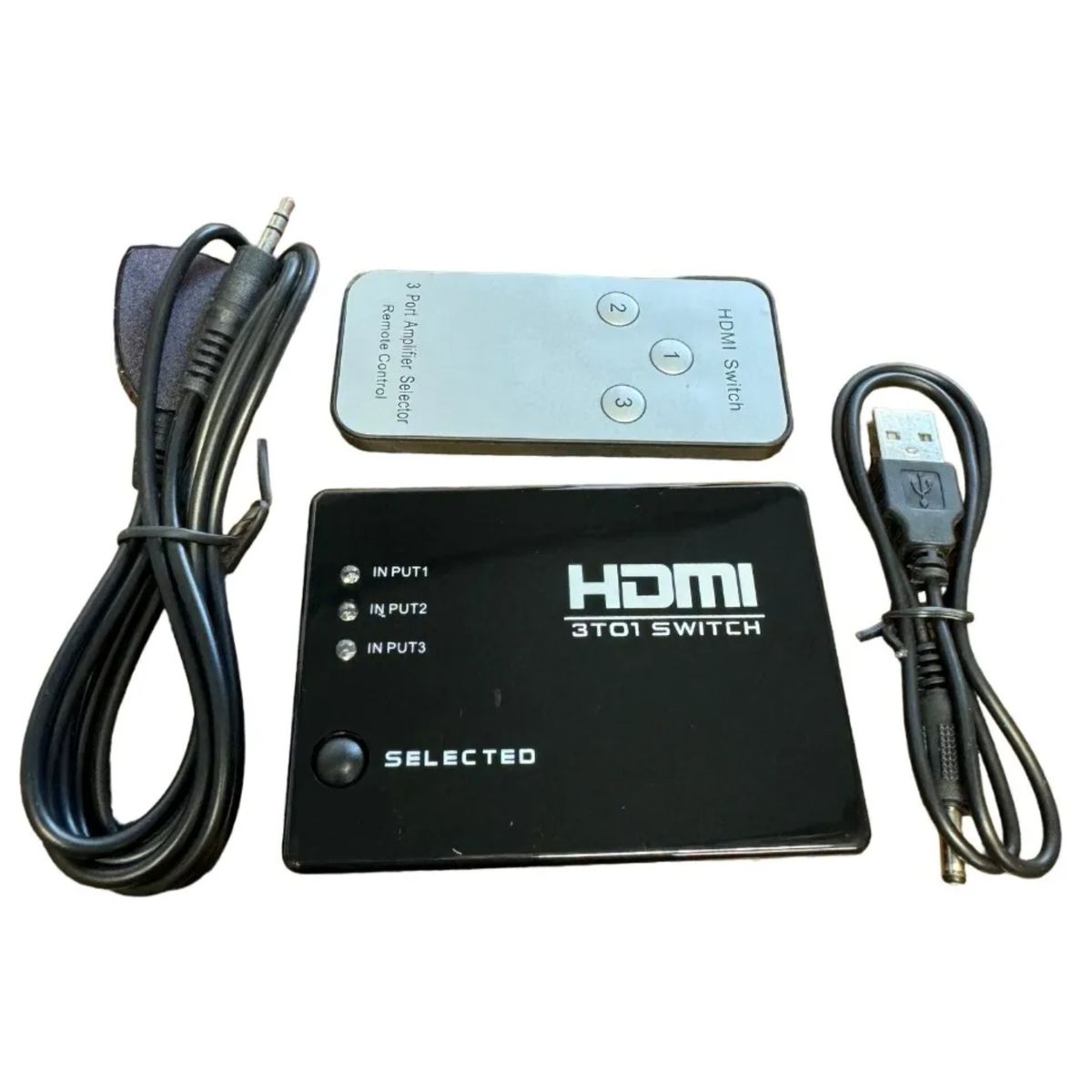 GENERICO - Switch para Hdmi 3 Puertos Hd 1080p Control Remoto
