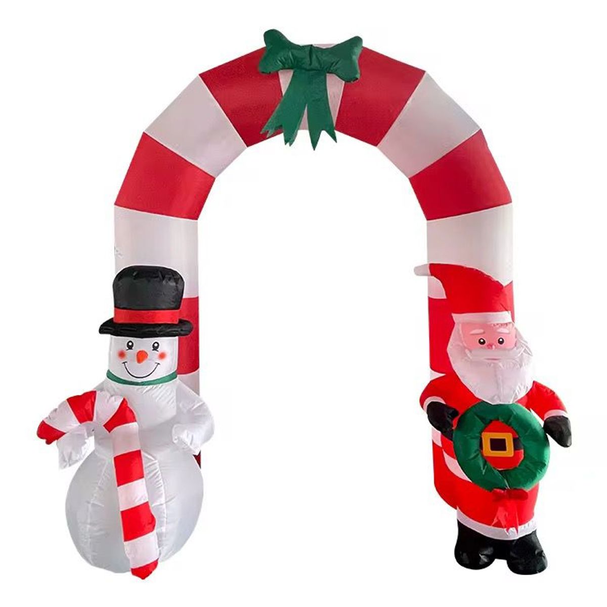 GENERICO - ARCO DE CARAMELO MUÑECO DE NIEVE Y VIEJITO PASCUERO 240CM