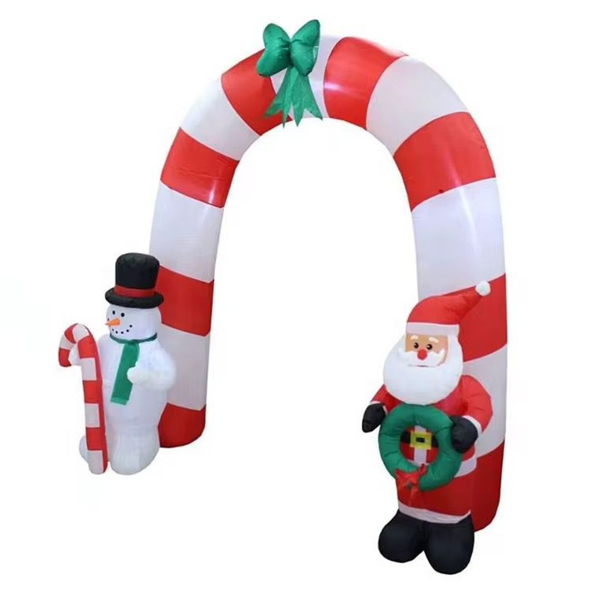 GENERICO - ARCO DE CARAMELO MUÑECO DE NIEVE Y VIEJITO PASCUERO 240CM