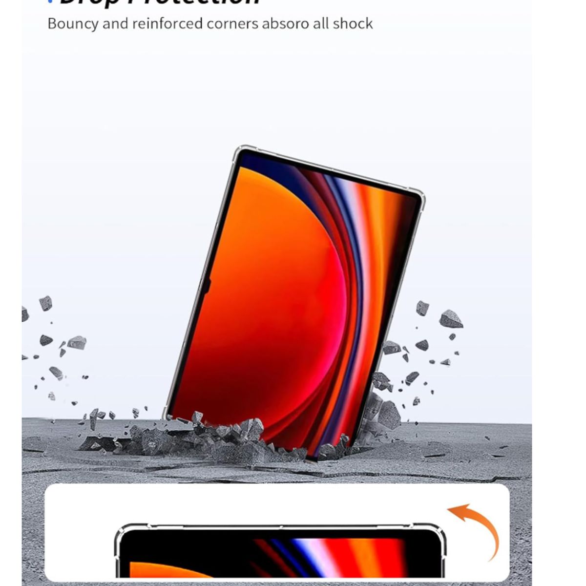 GENERICO - Carcasa Transparente Reforzada Para Tablet Samsung S11 X730