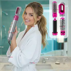 LINE - Cepillo Alisador Secador De Cabello 5 En 1 Multifuncional Estilizador Y Voluminizador