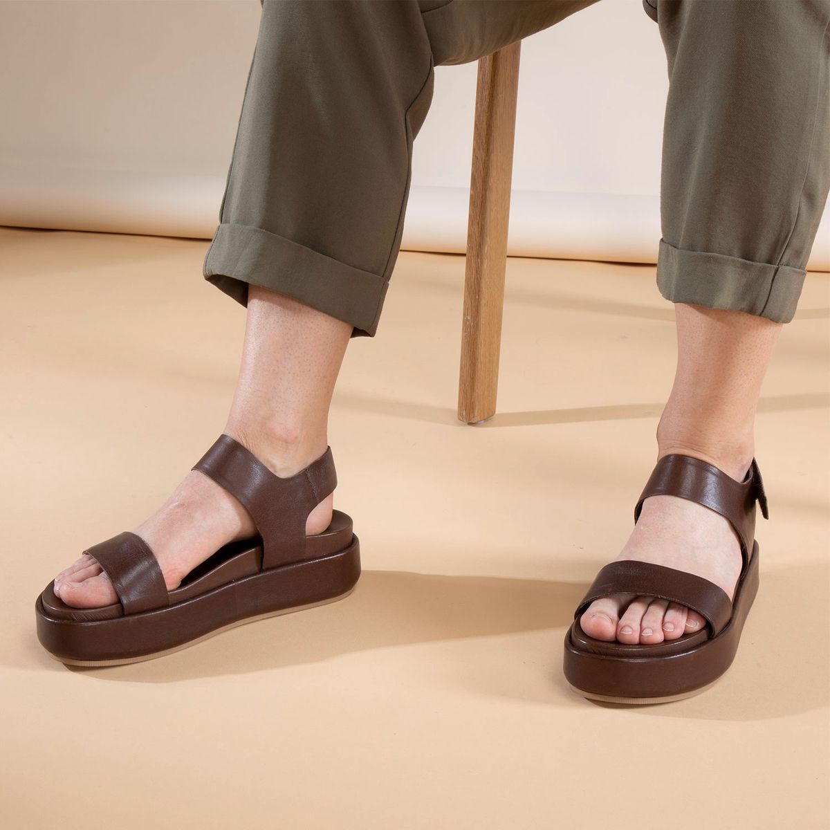 ALDO - Aldo Sandalia Mujer Cuero Café