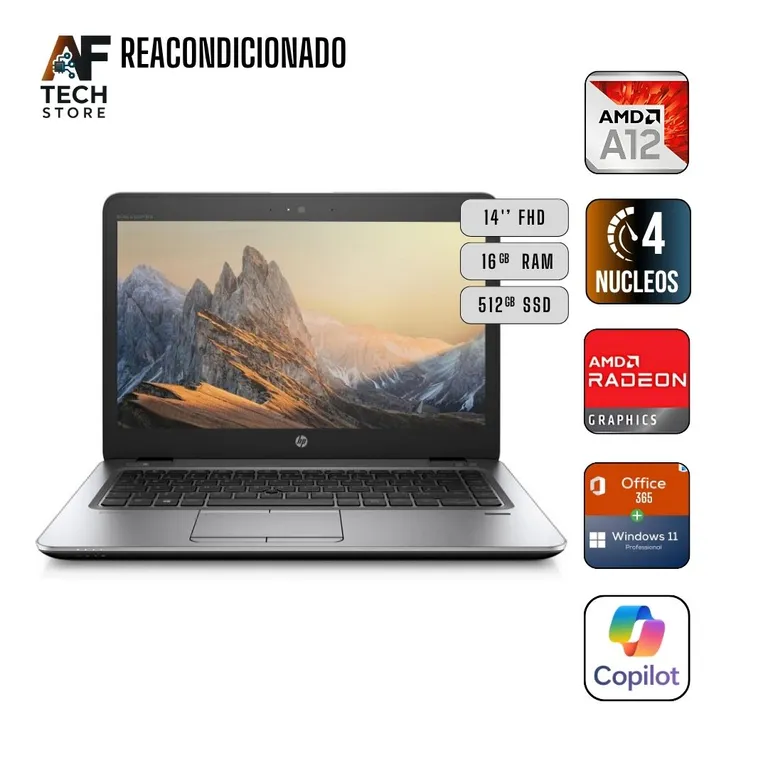 Notebook Elitebook 745 G4 AMD Performance (Windows 11 - Office365) Reacondicionado