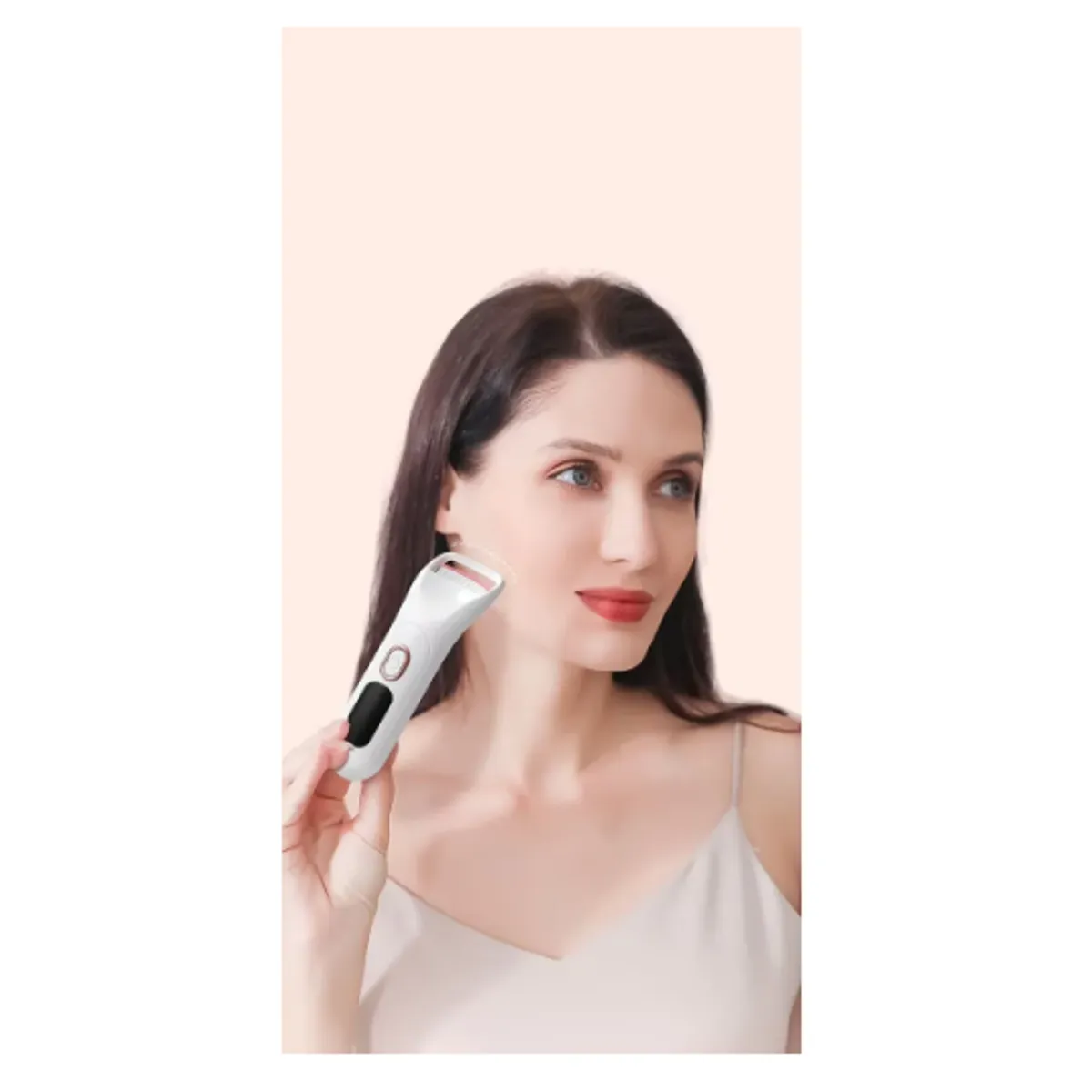 GENERICO - Encrespador Rizador Pestañas Electrico Recarga Usb BLANCO