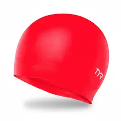TYR - Gorra de Natación Latex ROJO