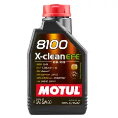 MOTUL - 8100 X-clean EFE 5W-30 – 100% Sintético C2/C3 – 1 Litro