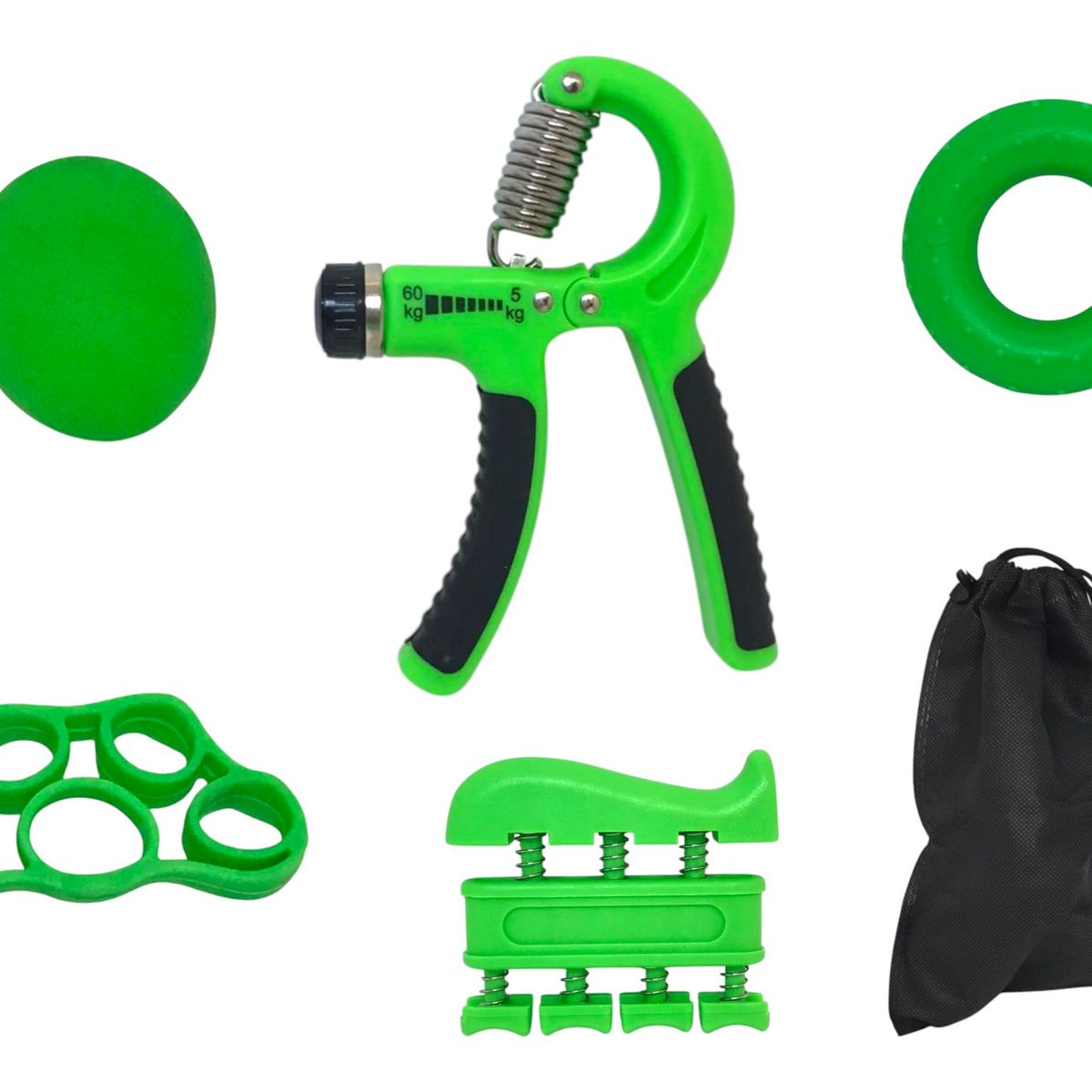 GENERICO - Hand Grip Set Resistencia Ejercitador Manos Muñeca 5 In 1