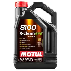 MOTUL - 8100 X-clean EFE 5W-30 – 100% Sintético C2/C3 – 5 Litros