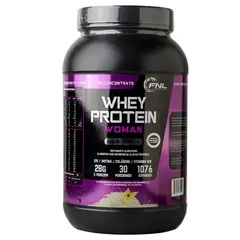 FNL - Whey Protein Woman con Biotina + Q10 +B12 y Colágeno 1076gr Sabor Vainilla