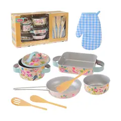 GENERICO - Set De Ollas Y Utensilios Metálicos Para Niñas Y Niños