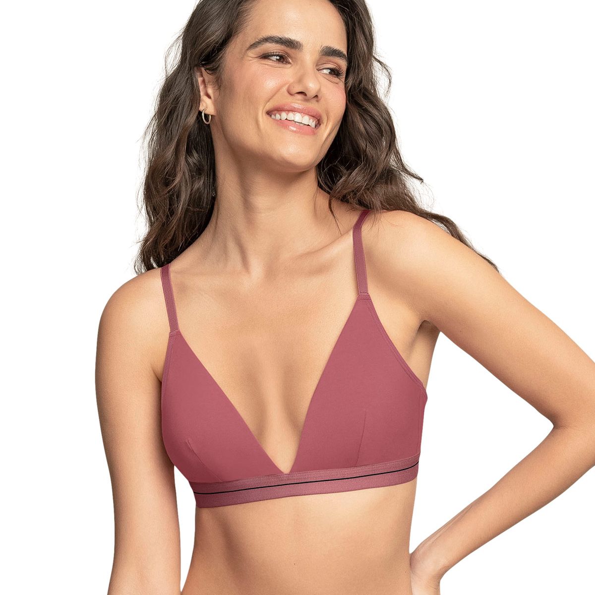 LEONISA - Leonisa Sostén triangular en algodón liviano y cómodo 091099 Salmón