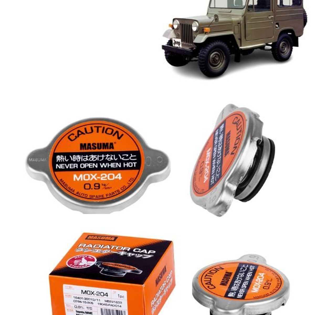 GENERICO - Tapa de Radiador Masuma Para Mitsubishi Jeep 27L MOX-204