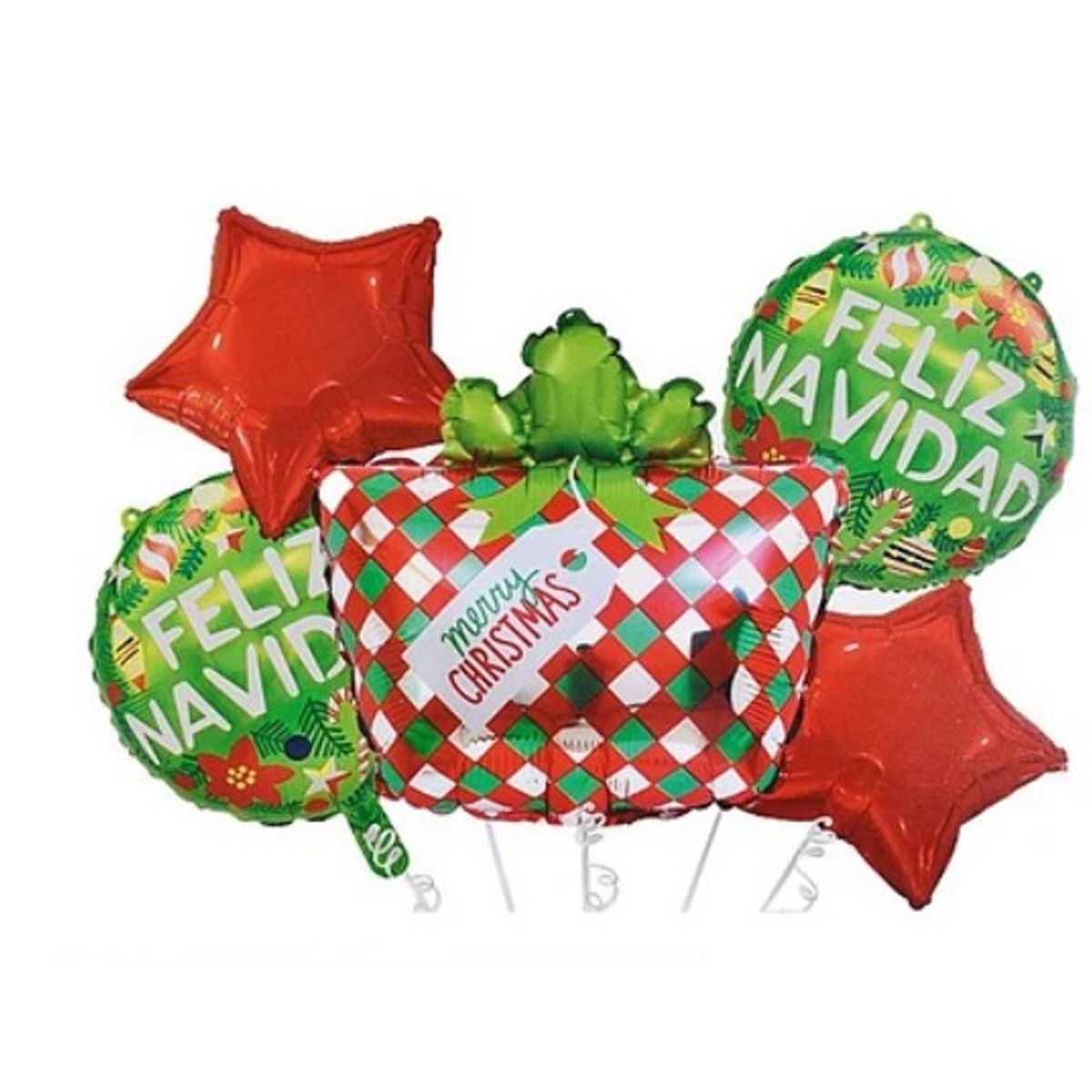 GENERICO - Set De Globos Metálicos Caja De Regalo 5 Pcs