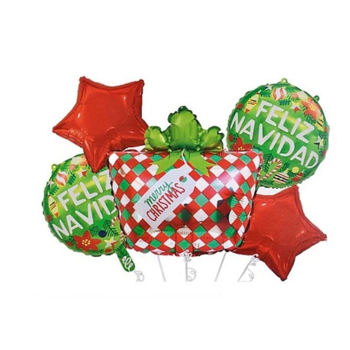 GENERICO - Set De Globos Metálicos Caja De Regalo 5 Pcs