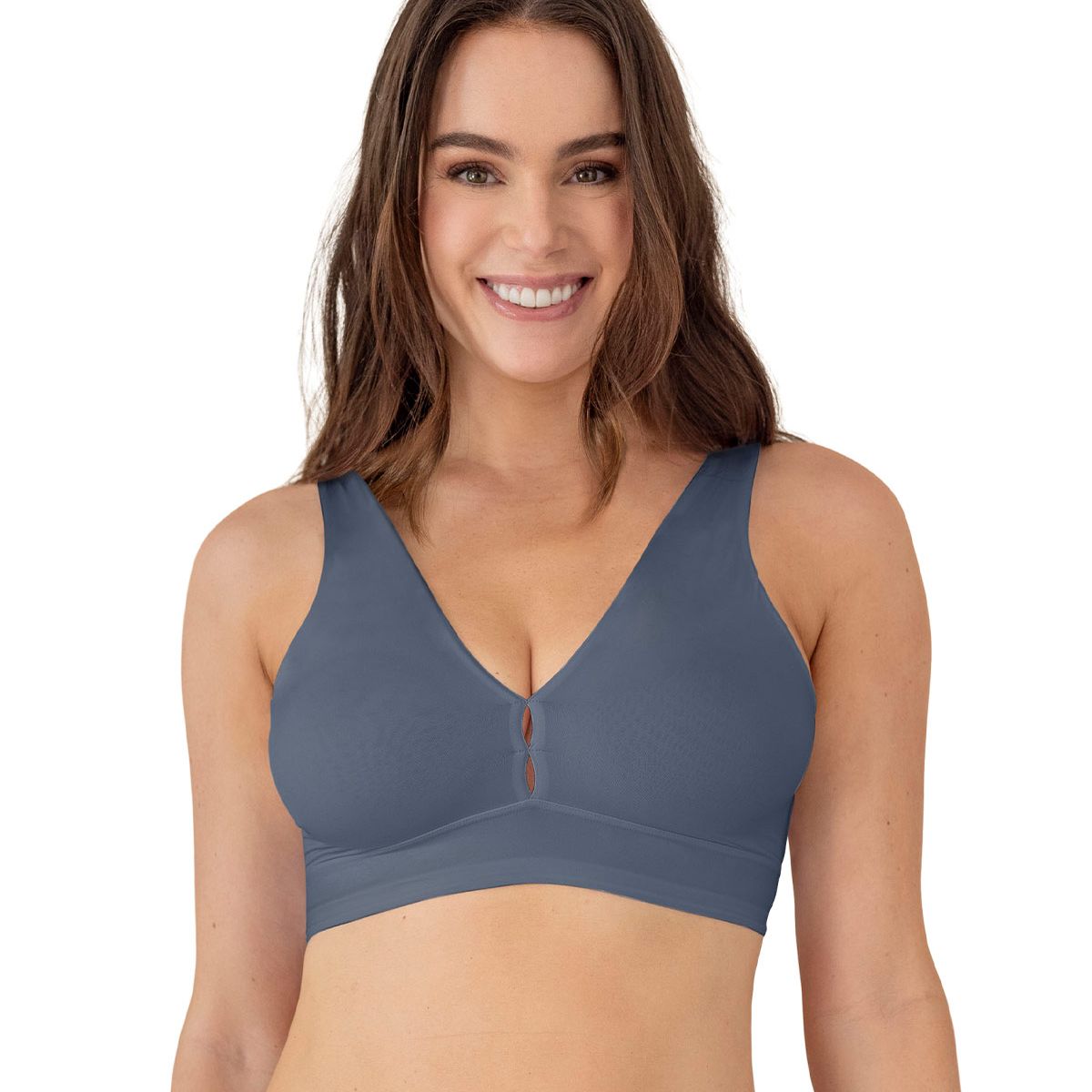 LEONISA - Leonisa Top ligero escote en V P81181 Azul Oscuro