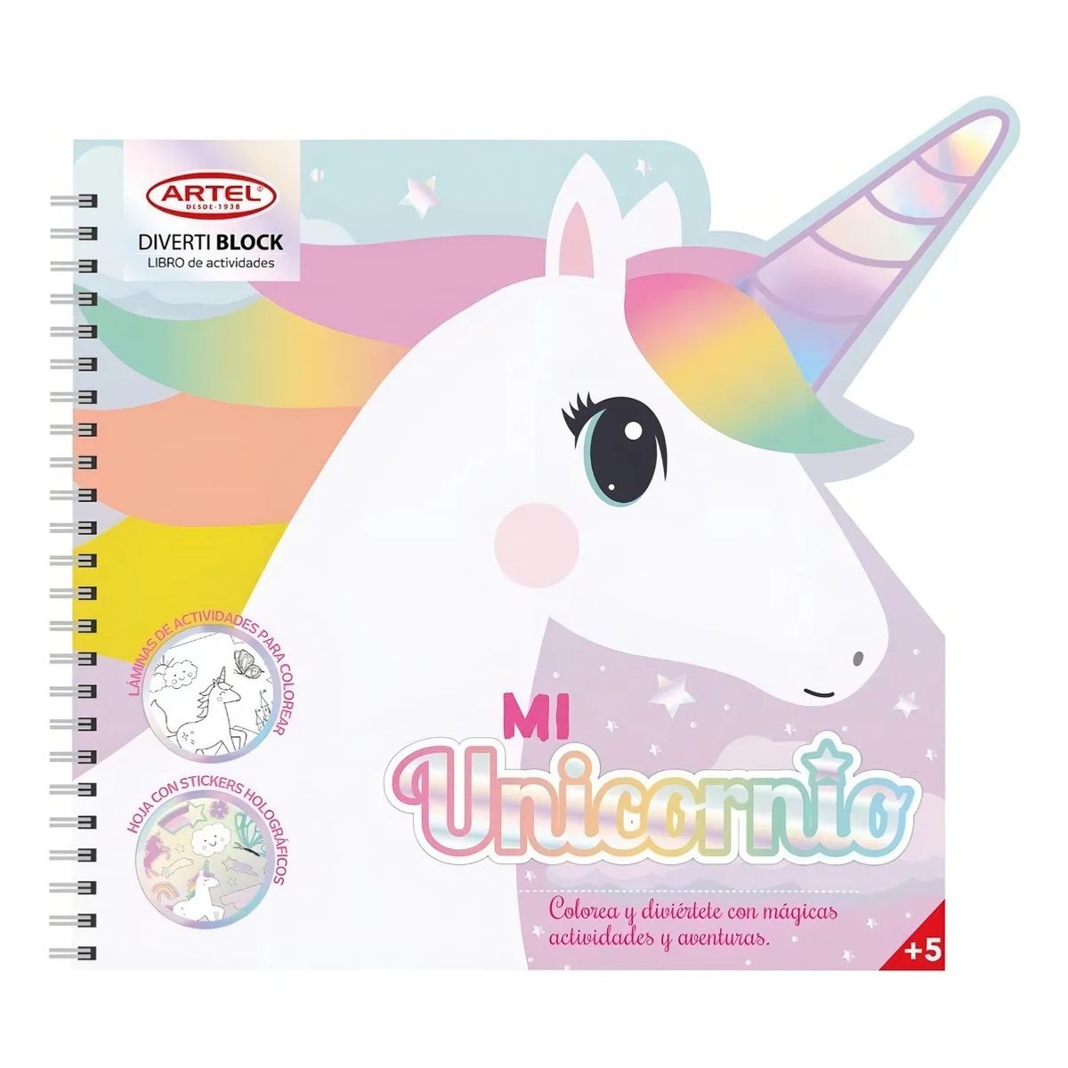 ARTEL - Block Para Colorear Y Pintar Unicornio Divertiblock