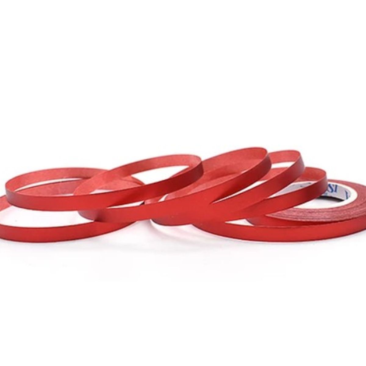 GENERICO - Cinta Metalizada Rojo Mate De 5Mm X 10M 6 Pcs