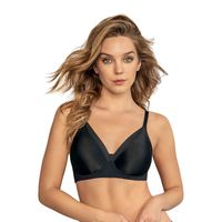 Sostén clásico de soporte con arco Natural Support 091007 Negro