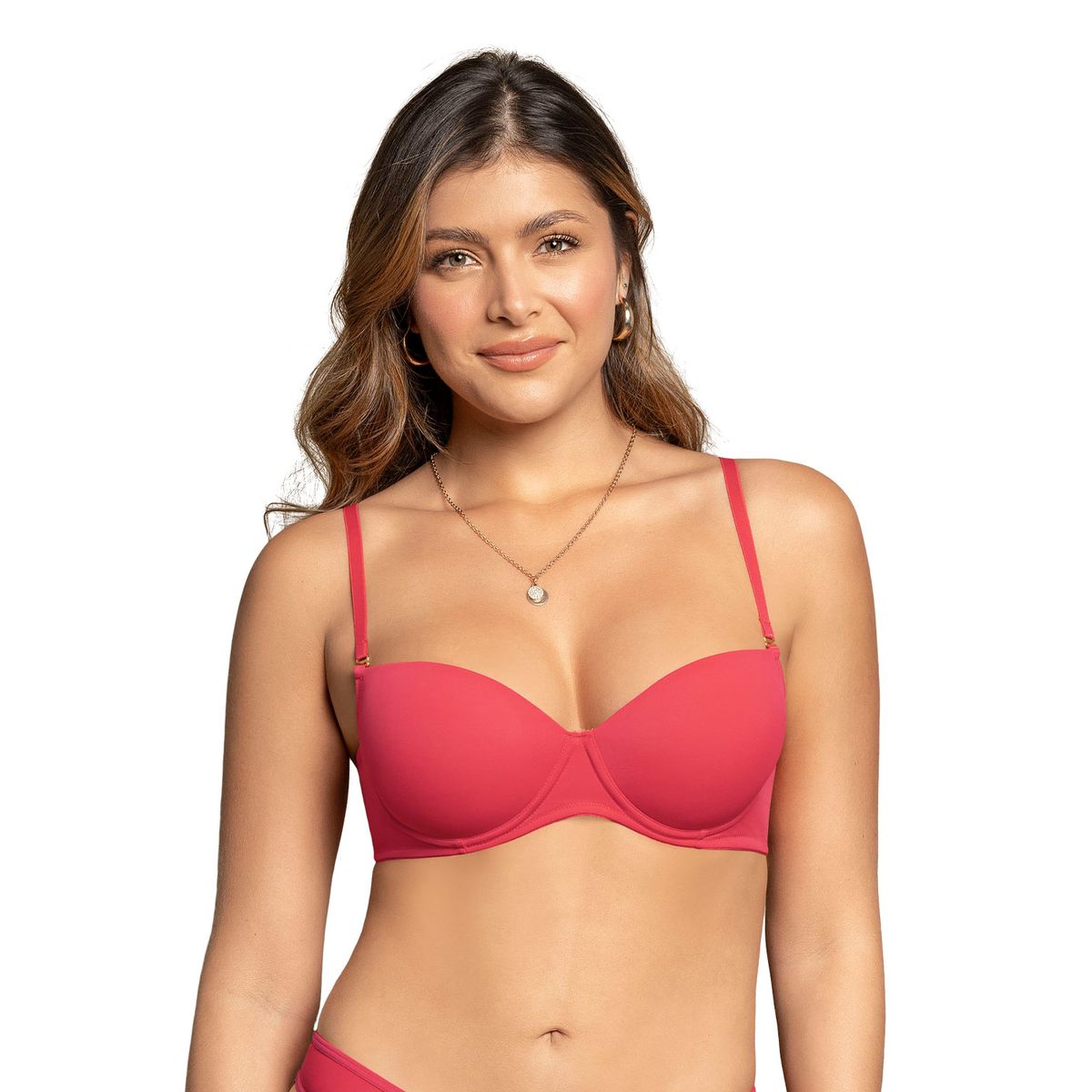 LEONISA - Leonisa Sostén con realce incorporado y arco 71344 Coral