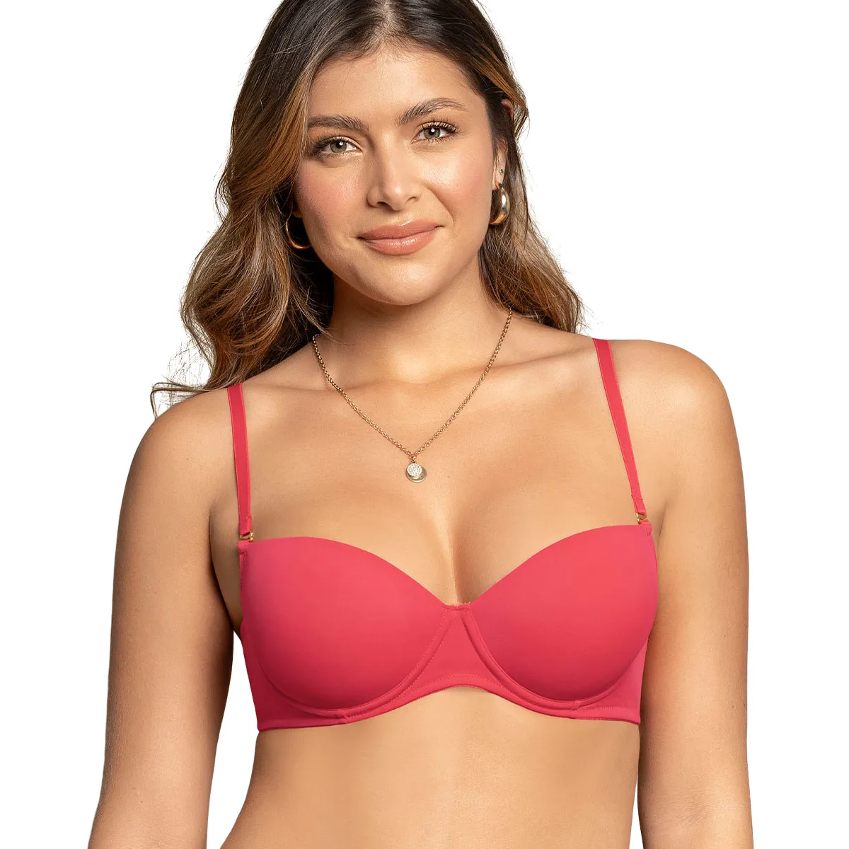 LEONISA - Leonisa Sostén con realce incorporado y arco 71344 Coral