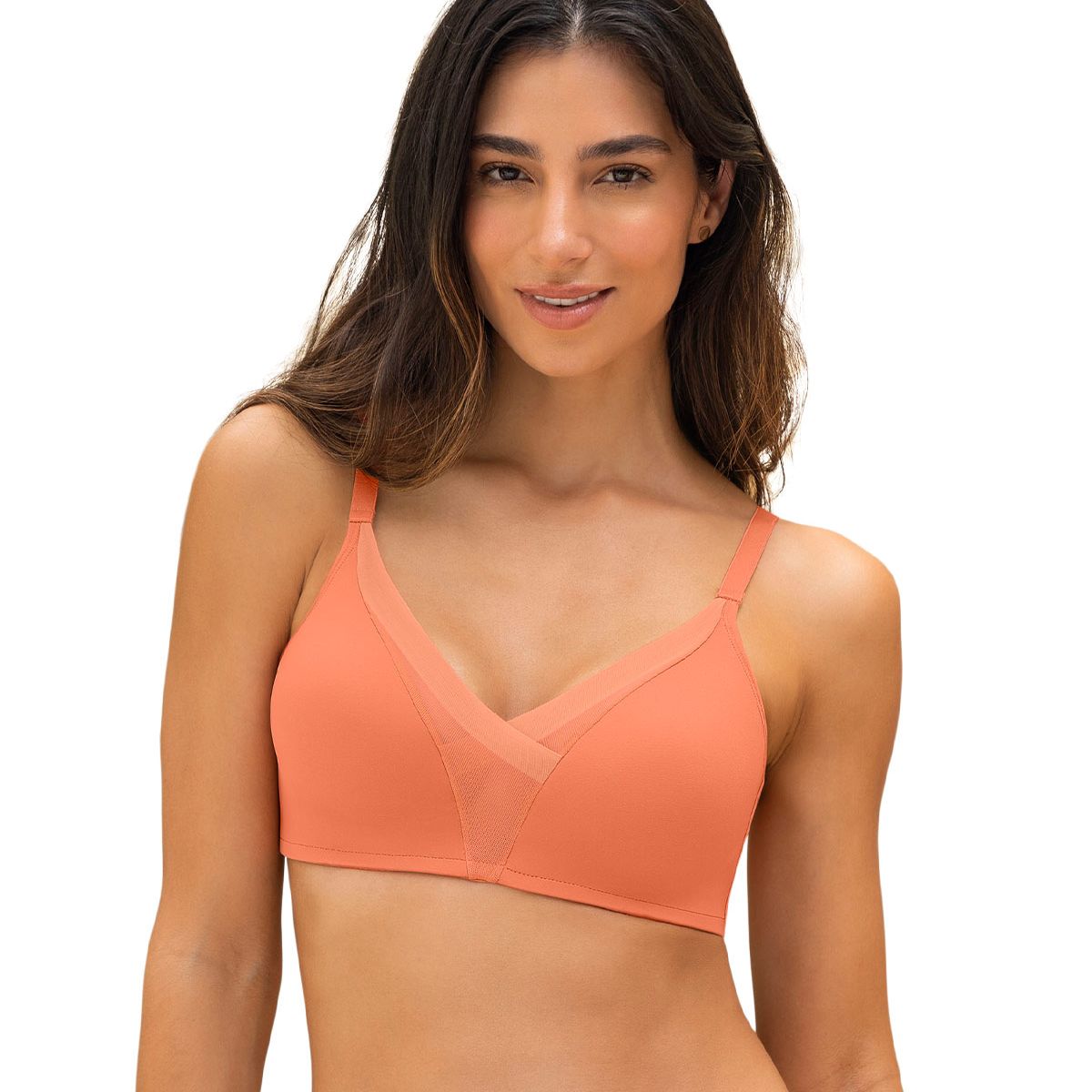 LEONISA - Leonisa Sostén sin arco de realce alto incorporado Magical Bra 091058 Naranja