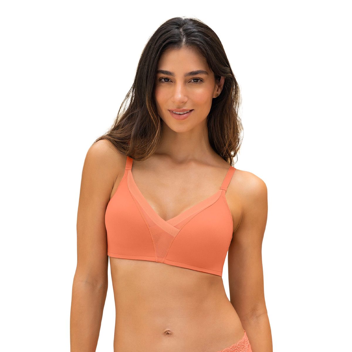 LEONISA - Leonisa Sostén sin arco de realce alto incorporado Magical Bra 091058 Naranja