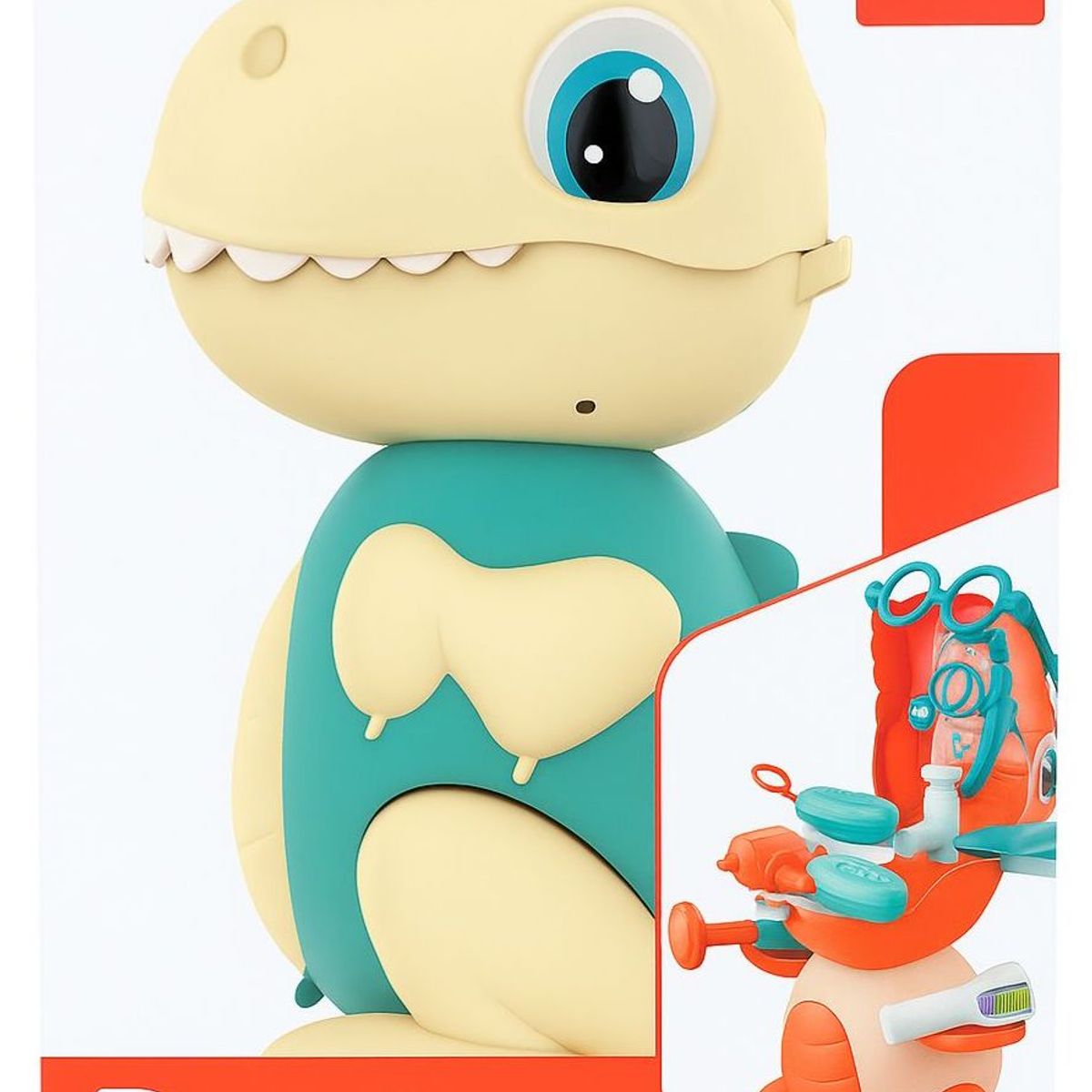 GENERICO - SET DOCTOR DINO PRO - Juguete Médico Interactivo 19 Piezas, Celeste