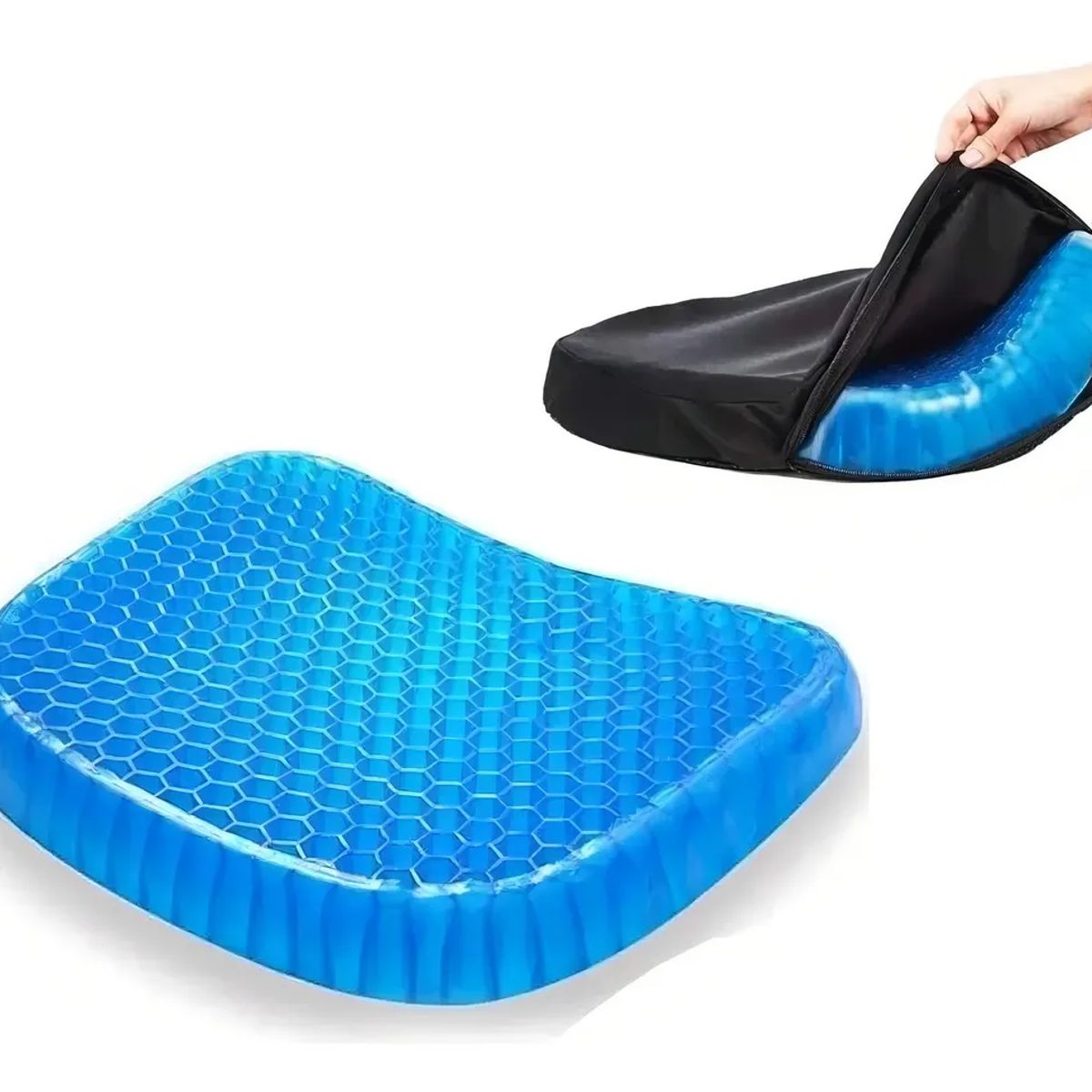 GENERICO - Silla Cojín Lumbar Con Funda Antideslizante