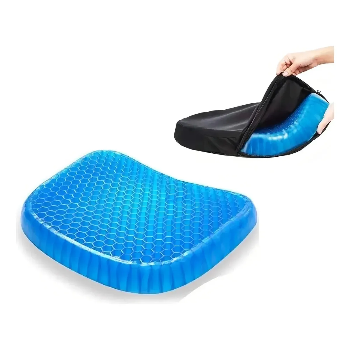 GENERICO - Silla Cojín Lumbar Con Funda Antideslizante
