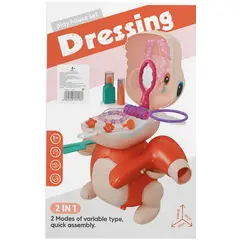 GENERICO - SET BELLEZA DINO PRO - Juguete Belleza Infantil 19 Piezas, Rosado