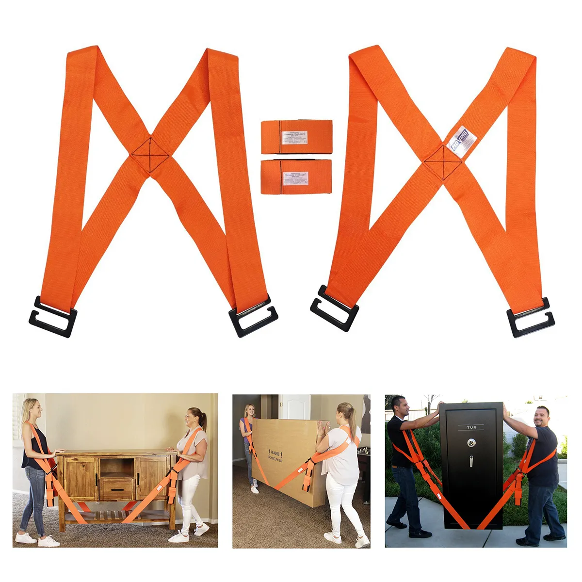 KINDA NICE - Kit De4 Pcs Cintas Correas Arnés Traslado Muebles Mudanzas