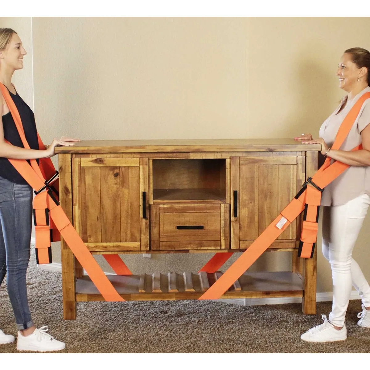 KINDA NICE - Kit De4 Pcs Cintas Correas Arnés Traslado Muebles Mudanzas