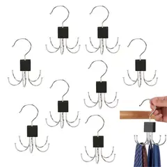 KINDA NICE - Organizador Giratorio De Pared 6 Ganchos Baño Perchero