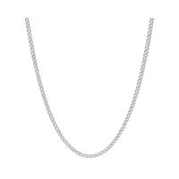 Cadena grumet 60cm 2mm Plata 925