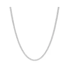 GENERICO - Cadena grumet 60cm 2mm Plata 925